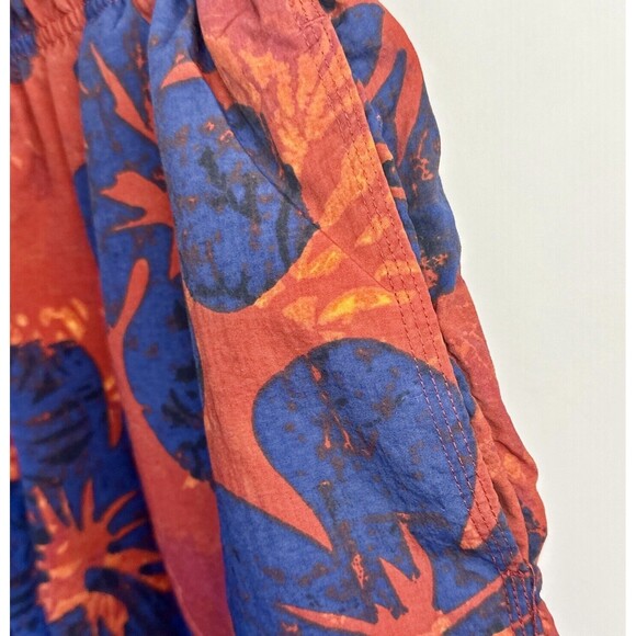 Cherokee Men’s Tropical Flowers Swim Shorts Trunks XL Red Blue Orange Floral - Picture 4 of 6